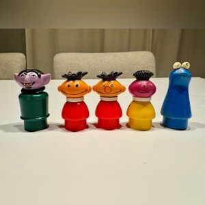 Vintage, Rare Fisher-Price Little People Sesame Street Characters